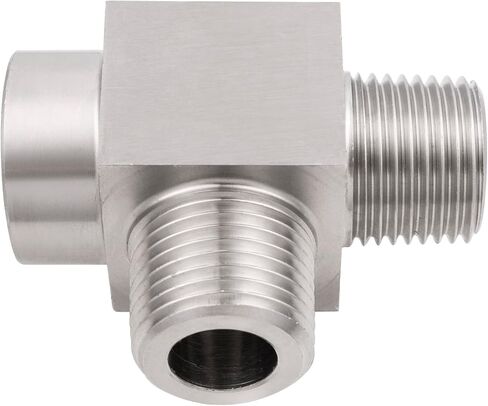 الفولاذ المقاوم للصدأ 304 تي شيرت 1/4 "NPT أنثى x 1/4" NPT ذكر x 1/4 "NPT ذكر 1 قطعة in Kuwait