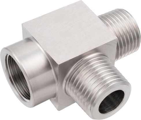 الفولاذ المقاوم للصدأ 304 تي شيرت 1/4 "NPT أنثى x 1/4" NPT ذكر x 1/4 "NPT ذكر 1 قطعة in Kuwait