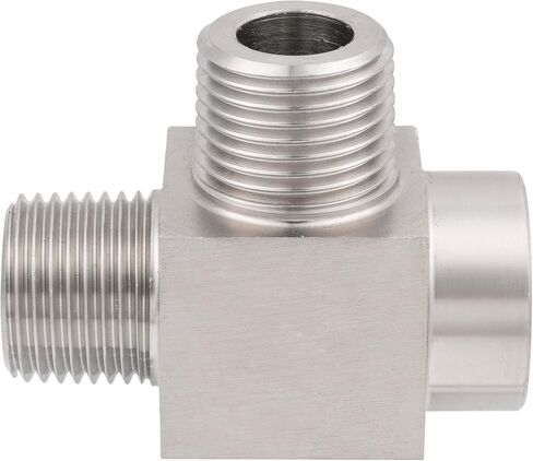 الفولاذ المقاوم للصدأ 304 تي شيرت 1/4 "NPT أنثى x 1/4" NPT ذكر x 1/4 "NPT ذكر 1 قطعة in Kuwait