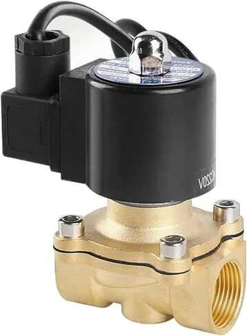 2 بوصة صمام الملف اللولبي نافورة AC220V DC24V 12 فولت صمامات نحاسية مغلقة عادة تحت الماء 1 قطعة (24VDC_EPDM-SEAL) in Kuwait