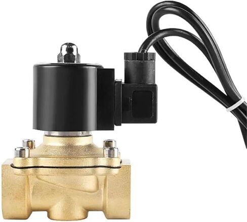 2 بوصة صمام الملف اللولبي نافورة AC220V DC24V 12 فولت صمامات نحاسية مغلقة عادة تحت الماء 1 قطعة (24VDC_EPDM-SEAL) in Kuwait
