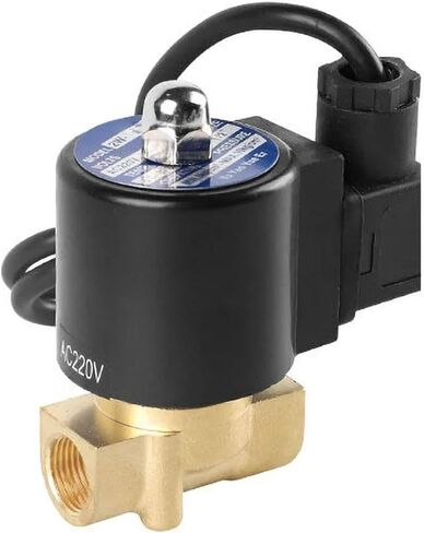 2 بوصة صمام الملف اللولبي نافورة AC220V DC24V 12 فولت صمامات نحاسية مغلقة عادة تحت الماء 1 قطعة (24VDC_EPDM-SEAL) in Kuwait