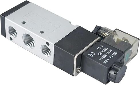 5/2 Way Electric Solenoid Valve Reset Control 4V210-08 4V310-10 4V410-15 Gas Waterproof and Dust-proof Dump(24V,4V310-10) in Kuwait