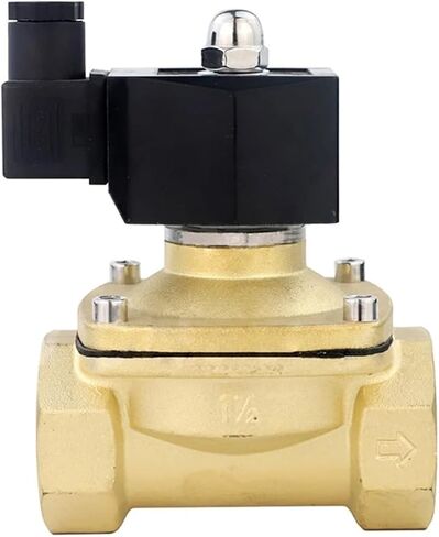 1-1/4 Inch Normally Closed Solenoid Valve 220V 110V 24V 12V Brass 1Pcs(24VAC) in Kuwait