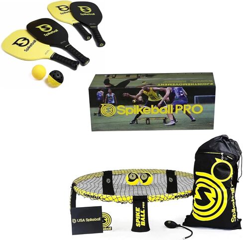 مجموعة Spikeball Pro Kit (إصدار البطولة) مع حزمة ملحقات Spikepaddle المكونة من 4 قطع in Kuwait