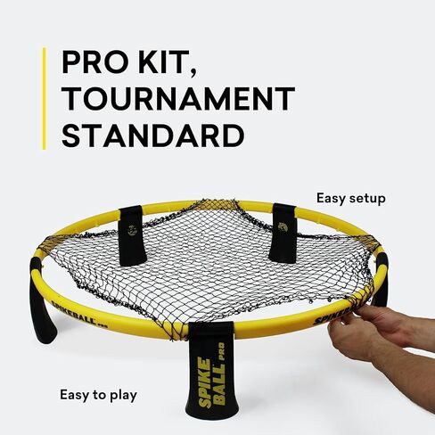 مجموعة Spikeball Pro Kit (إصدار البطولة) مع حزمة ملحقات Spikepaddle المكونة من 4 قطع in Kuwait