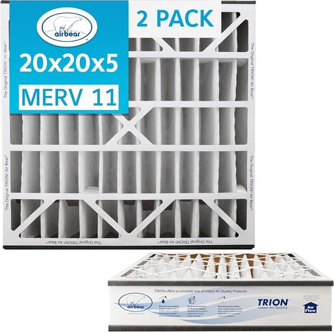فلتر هواء HVAC مطوي بقطر 20 × 20 × 5 MERV 11 (عبوة من قطعتين) (الحجم الفعلي: 19.75 × 20.75 × 4.94 بوصة) متوافق مع الجزء رقم: 259112-103 in Kuwait