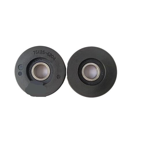 MOQ100PCS المصعد الخطوة الأسطوانة قطع غيار المصاعد رفع أجزاء OD75mm W25mm تحمل 6204-2RS 75x25-6204 in Kuwait