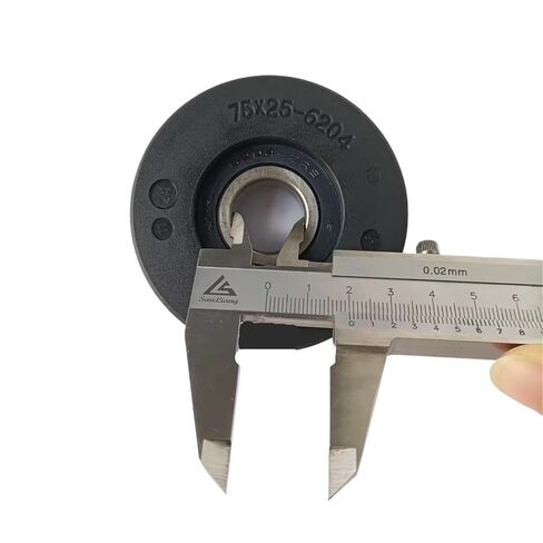 MOQ100PCS المصعد الخطوة الأسطوانة قطع غيار المصاعد رفع أجزاء OD75mm W25mm تحمل 6204-2RS 75x25-6204 in Kuwait