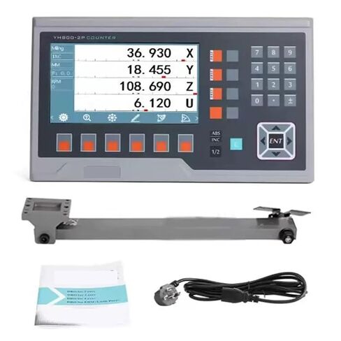 YH800 شاشة عرض رقمية كبيرة LCD DRO بغلاف معدني لعداد آلة طحن المخرطة 110 فولت/220 فولت (3 محاور DRO YH800-3P) in Kuwait