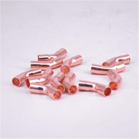 Pipe Fittings 28.6 32 35 38 42 45 50 54mm Inner Diameter Copper End Soldered 45 Degree Elbow Joint for Air Conditioning (Color : ID 28.6mm Wall 1.0mm) Plumbing Fittings in Kuwait