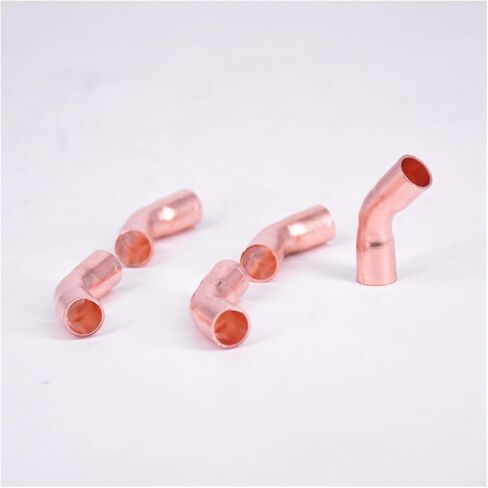 Pipe Fittings 28.6 32 35 38 42 45 50 54mm Inner Diameter Copper End Soldered 45 Degree Elbow Joint for Air Conditioning (Color : ID 28.6mm Wall 1.0mm) Plumbing Fittings in Kuwait