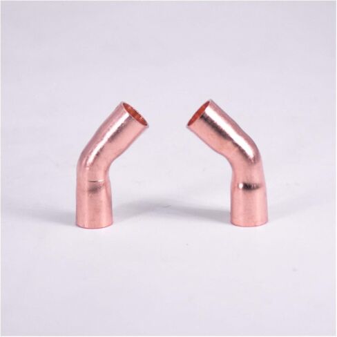 Pipe Fittings 28.6 32 35 38 42 45 50 54mm Inner Diameter Copper End Soldered 45 Degree Elbow Joint for Air Conditioning (Color : ID 28.6mm Wall 1.0mm) Plumbing Fittings in Kuwait
