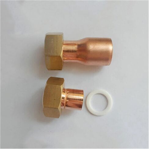 Pipe Fittings 1/2" 3/4" 1" 2" BSP Female Thread X 12.7 15 16 22 28 35 42mm End Supply Cup Connector Copper Air Conditioner Fittings (Color : NO16) Plumbing Fittings in Kuwait