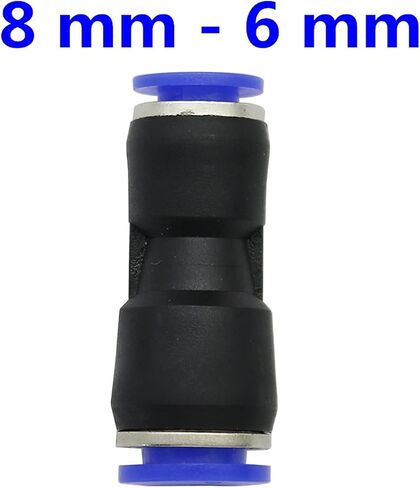 Garden Plumbing Garden Irrigation Non-Slip Lock Straight Quick Coupling 4/6/8/10/12/16mm Interface Sprayer Nozzle Water Pipe Joint 10pcs (Color : Silver) Plumbing Fittings in Kuwait