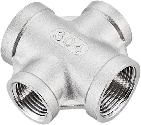 1/2 "3/4" 1 "1-1/4" 1-1/2" BSPP أنثى الموضوع أربعة 4 طريقة الصليب 304 تركيب أنابيب الفولاذ المقاوم للصدأ المخفض موصل المقرنة (BSP1.2-BSP1I2) تركيبات السباكة in Kuwait