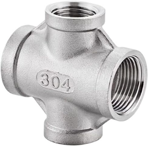 1/2 "3/4" 1 "1-1/4" 1-1/2" BSPP أنثى الموضوع أربعة 4 طريقة الصليب 304 تركيب أنابيب الفولاذ المقاوم للصدأ المخفض موصل المقرنة (BSP1.2-BSP1I2) تركيبات السباكة in Kuwait