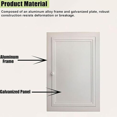 Aluminum Access Panel Door for Wall & Ceiling, 18x38in, Drywall Inspection Hatch with Knob, Plumbing & Electrical Access Cover, Durable & Easy to Install in Kuwait