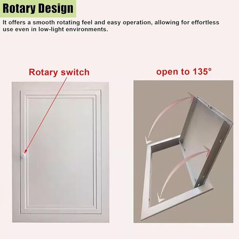 Aluminum Access Panel Door for Wall & Ceiling, 18x38in, Drywall Inspection Hatch with Knob, Plumbing & Electrical Access Cover, Durable & Easy to Install in Kuwait