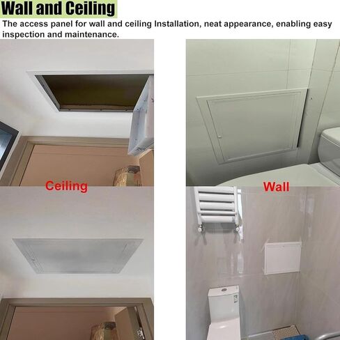 Aluminum Access Panel Door for Wall & Ceiling, 18x38in, Drywall Inspection Hatch with Knob, Plumbing & Electrical Access Cover, Durable & Easy to Install in Kuwait