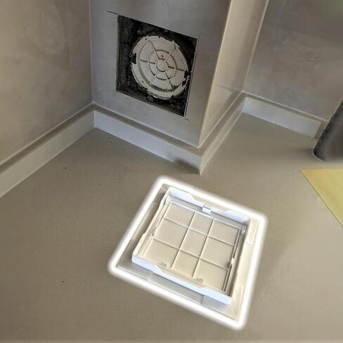 لوحة باب وصول عالمية مقاومة للماء، غطاء حائط/سقف مثبت على شكل حرف F مقاس 12 × 12 بوصة لسهولة الفحص والسلامة من الحرائق، باب وصول بلاستيكي متين للاستخدام المنزلي والتجاري in Kuwait