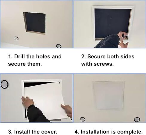 Heavy Duty Aluminum Ceiling Access Door, Recessed Inspection Panel for Easy Toilet & Bathroom Access, Durable Utility Hatch for Quick Maintenance in Kuwait