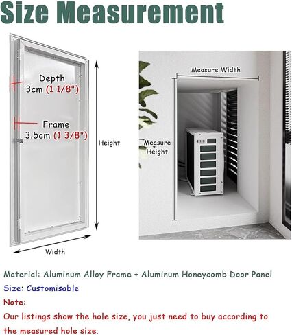 Lockable Aluminum Access Panel - 30x42in (76.2x106.7cm) Plumbing Loft Door, Wall Inspection Cover for Easy Access & Maintenance in Kuwait