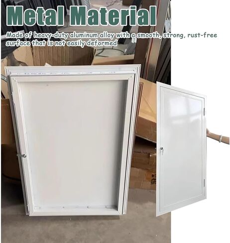 Lockable Aluminum Access Panel - 30x42in (76.2x106.7cm) Plumbing Loft Door, Wall Inspection Cover for Easy Access & Maintenance in Kuwait