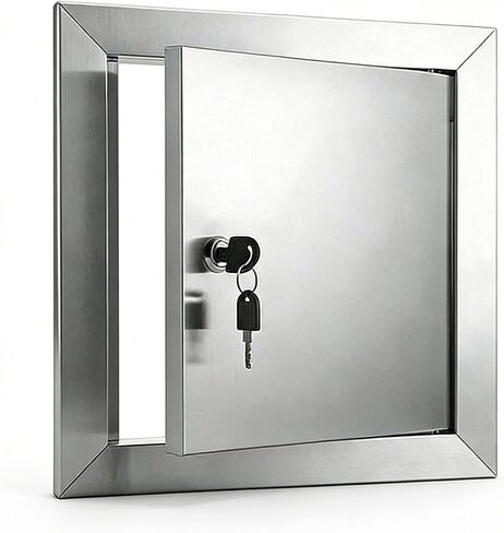 لوحة وصول بقفل من الفولاذ المقاوم للصدأ - باب فحص الجدار شديد التحمل، 12 × 16، 16 × 16، 18 × 18 - غطاء متين لسهولة الوصول إلى الكابلات واتصالات الإنترنت in Kuwait