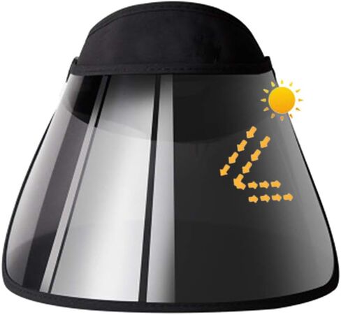 Adjustable Sun Visor Hat for Men Women with Retractable Brim, Adjustable Sun 360° Rotation Sun Visor Hat UV Protection Hat Face Shield Hat for Outdoor Camping Hiking Tennis in Kuwait