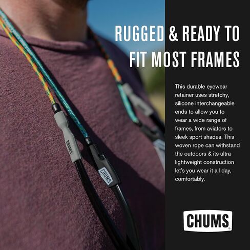 Chums 3mm Ripcord Rope Sunglasses Retainer & Glasses Strap for Men & Women in Kuwait