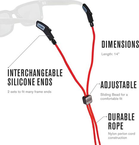 Chums 3mm Ripcord Rope Sunglasses Retainer & Glasses Strap for Men & Women in Kuwait