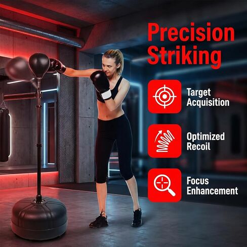 Boxing Bar Punching Bag, Spinning Reflex Bar Adjustable Height 48 to 78 Inches, Suitable for Boxing, MMA, Muay Thai in Kuwait