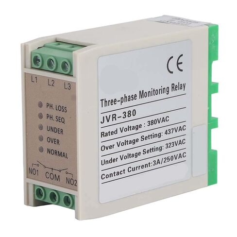 JVR-380 مرحل حماية تسلسل الطور - جهاز التحكم في جهد المراقبة ثلاثي الطور للكشف عن فقدان الجهد الزائد والجهد المنخفض وعدم التوازن - دليل السكك الحديدية in Kuwait
