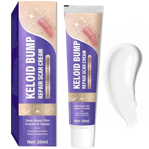 Keloid Bump Removal, Silicone Gel Hydrating Cream for Skin Bumps and Marks | Scar gel-cream intensely hydrates, softens uneven skin texture, for Face & Body in Kuwait