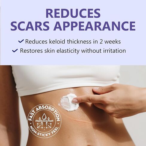 Keloid Bump Removal, Silicone Gel Hydrating Cream for Skin Bumps and Marks | Scar gel-cream intensely hydrates, softens uneven skin texture, for Face & Body in Kuwait