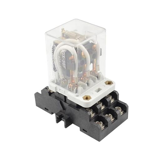 1 مجموعة التتابع المتوسط ​​JQX-38F 3Z 40A مرحل الطاقة الكهرومغناطيسية مع قاعدة 11pin DC12V DC24V AC110V AC220V (AC220V) in Kuwait