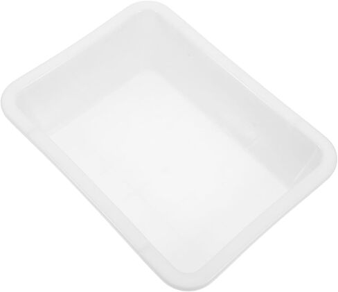 Chemical Resistant Tray Laboratory Storage Tray Deep Experiment Leak-Proof Plastic for Acid and Alkali Reagents 9.44 X 6.69 X 2.55 in Lab Supply Organizer in Kuwait
