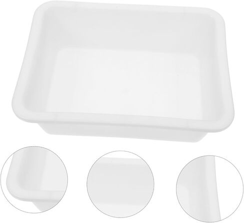 Chemical Resistant Tray Laboratory Storage Tray Deep Experiment Leak-Proof Plastic for Acid and Alkali Reagents 9.44 X 6.69 X 2.55 in Lab Supply Organizer in Kuwait