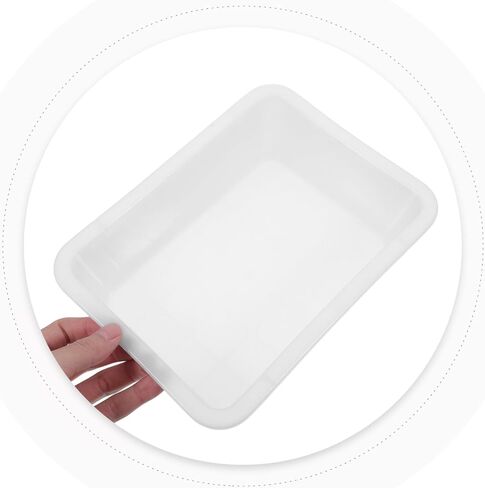 Chemical Resistant Tray Laboratory Storage Tray Deep Experiment Leak-Proof Plastic for Acid and Alkali Reagents 9.44 X 6.69 X 2.55 in Lab Supply Organizer in Kuwait