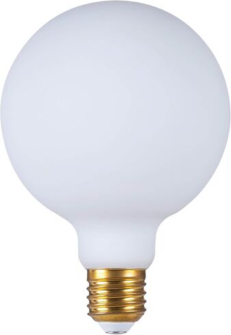 لمبة إضاءة LED كبيرة الحجم SD LUX بقدرة 12 وات 1800 لومن (Eqi. 150 وات) لمبة إديسون كبيرة الحجم عتيقة E26 زجاج حليبي للمنزل والمكتب والمطبخ وغرفة النوم وغرفة المعيشة وغرفة الطعام، حزمة واحدة (أبيض دافئ 3000 ك، G125White-New) in Kuwait