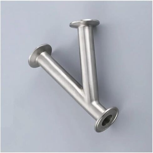38mm 1.5" Pipe OD 1.5" Tri Clamp Oblique Y Shaped 3 Way SUS 304 Stainless Fitting Spliter Beer Wine in Kuwait