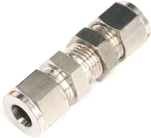 Fit Tube O/D 3mm Bulkhead 304 Stainless Steel Ferrule Pneumatic Air Compression Pipe Fitting in Kuwait