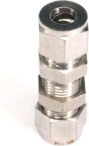 Fit Tube O/D 3mm Bulkhead 304 Stainless Steel Ferrule Pneumatic Air Compression Pipe Fitting in Kuwait