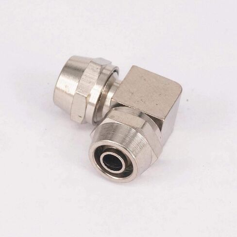 2pc Quick fit For 10x6.5mm O/DxI/D Hose Elbow 90 Degree Brass Pneumatic Pipe Hose Coupler Fitting Connector in Kuwait