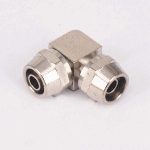 2pc Quick fit For 10x6.5mm O/DxI/D Hose Elbow 90 Degree Brass Pneumatic Pipe Hose Coupler Fitting Connector in Kuwait