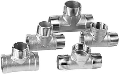 ذكر + ذكر + أنثى مترابطة 3 طريقة تي تركيب الأنابيب 1/4 "1/2" 3/4 "1" 1-1/4 "1-1/2" مترابطة 304 الفولاذ المقاوم للصدأ (Neiwainei، DN32) in Kuwait