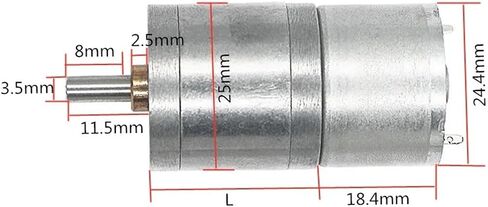 JGA25-310 علبة التروس الإلكترونية للمبتدئين علبة التروس الإلكترونية القابلة للعكس حزمة التروس B 6v 50rpm in Kuwait