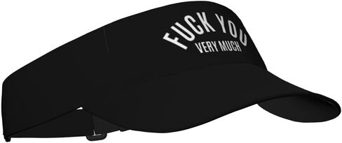 Fuck You Very Much Sunscreen Visor Hat for Women Men Empty Top Tennis Baseball Cap Black Cool Funny Sun Caps Adjustable Golf Hats in Kuwait