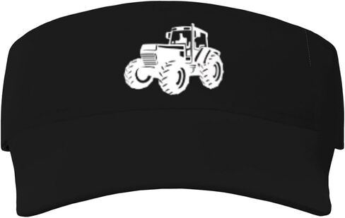 Cool Girls Like Tractors Sunscreen Visor Hat for Women Men Empty Top Tennis Baseball Cap Black Cool Funny Sun Caps Adjustable Golf Hats in Kuwait